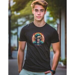 Men's Gildan Graphic Tshirt "Acid Rock" by Spyder Webb Size M